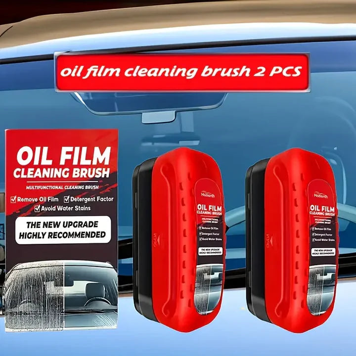 🚗 Car Glass Oil Film Cleaning Brush  Automotive Glass–Buy 1 Get 1 FREE!