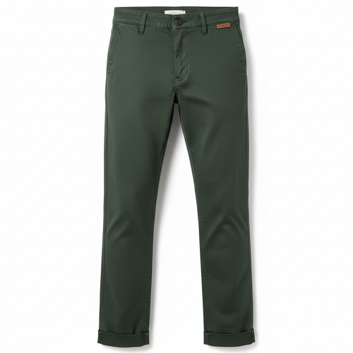 Slim Fit Stretch Chinos Olive Green